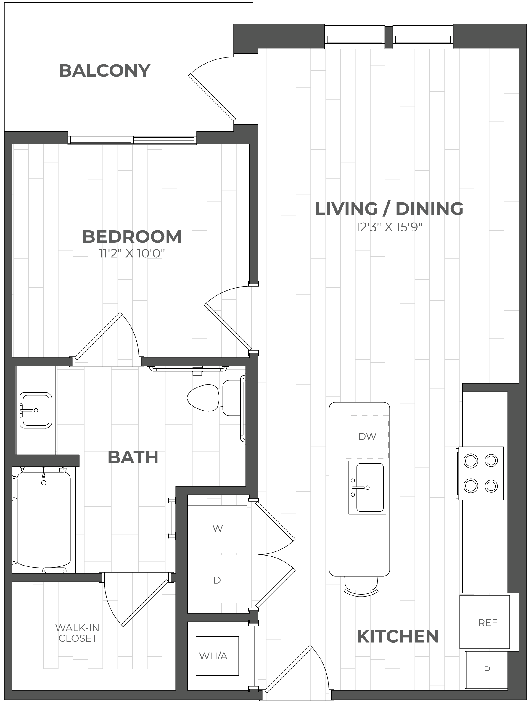 Floor Plan Image of Apartment Apt 153